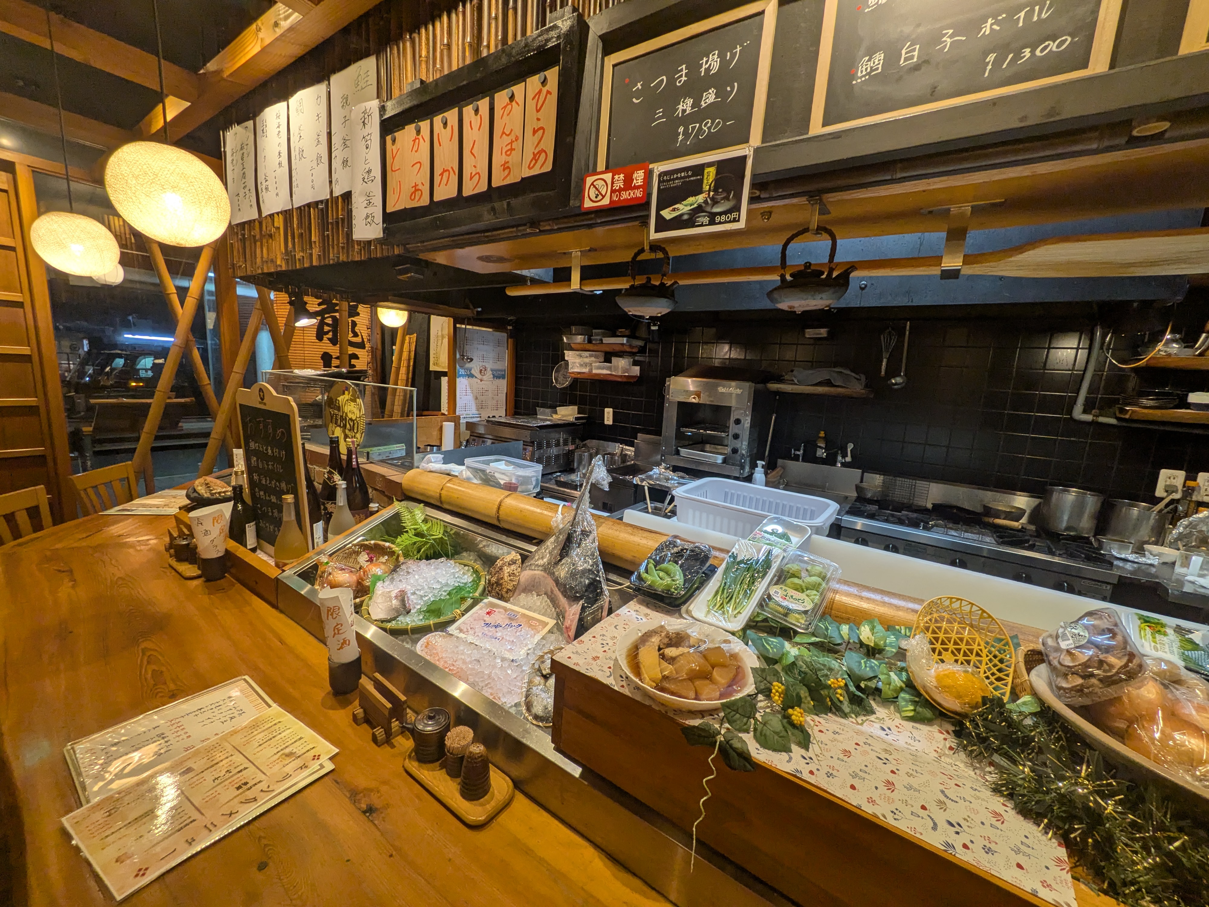 Local restaurant interior